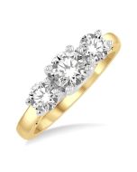Freya Gilded White Gold Diamond Engagement Ring