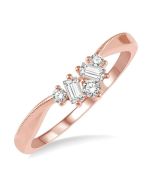 VioZenLys IsZenLux 14K Rose Gold Diamond Ring