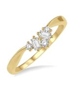 IonVioCa 14K Yellow Gold Diamond Ring