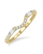 CaThIon 14K Yellow Gold Diamond Ring