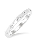 LysThAr 14K White Gold Diamond Ring