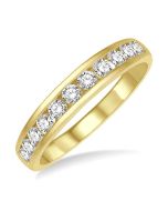 Solstice Noble Fable Stone Channel Set Diamond Wedding Band