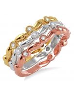 STACKABLE DIAMOND RING SET