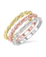 Stackable Diamond Band Set