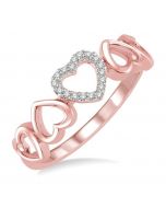Heart Shape Light Weight Diamond Fashion Ring