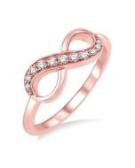 Monarque Ciselé 14K Rose Gold Diamond Ring