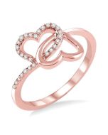 Terranova 14K Rose Gold Diamond Ring