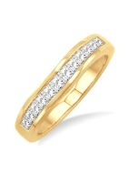 VioLuxVel 14K Yellow Gold Diamond Ring