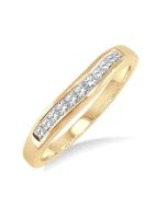 Andromeda Antigua Reverie Channel Set Curved Diamond Wedding Band