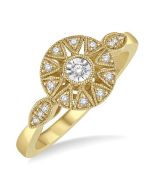 Round Shape Diamond Fashion Ring