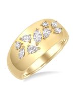 LysIonVio 14K Yellow Gold Diamond Ring