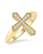 OraOnEl 14K Yellow Gold Diamond Ring
