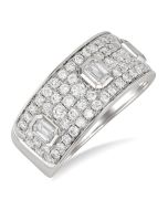 VerVelOn IonLuxLin 14K White Gold Diamond Ring