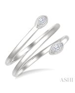 AeLinEl 14K White Gold Diamond Ring