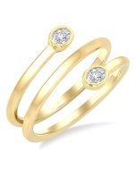 ThVelRa 14K Yellow Gold Diamond Ring