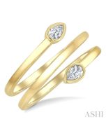 XeRaVio 14K Yellow Gold Diamond Ring