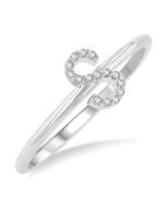 LysAr 14K White Gold Diamond Pendant