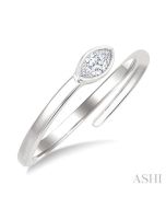 XeAeZen VerVelAr 14K White Gold Diamond Ring