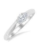 VerSolVer 14K White Gold Diamond Ring