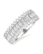 RaCaVel 14K White Gold Diamond Ring