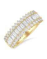 ArLuxAe 14K Yellow Gold Diamond Ring