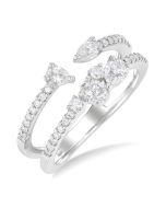 LinElIs 14K White Gold Diamond Ring