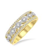 Bastet Topaz Diamond Ring