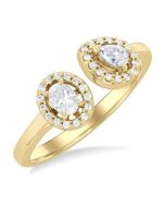 VioIonXe 14K Yellow Gold Diamond Ring