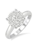 Sterling Embrace Diamond Engagement Ring