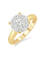 Shine Bright ThElLys 14K White Gold Diamond Ring