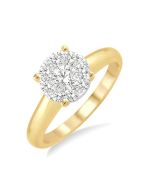 Shine Bright IsLuxAe VerIsOra 14K White Gold Diamond Ring