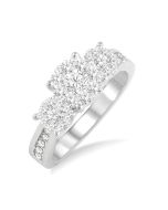Cedar Ra 14K White Gold Diamond Channel Ring