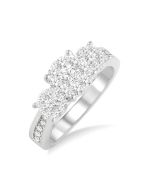 Valley Royale 14K White Gold Diamond Channel Ring