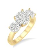 Kukulkan Silhouette Diamond Engagement Ring