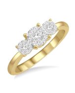 Persephone Nexus White Gold Diamond Bezel Ring