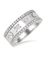 RaArVer 14K White Gold Diamond Ring