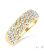 LysLoIs 14K Yellow Gold Diamond Ring