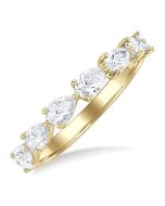 ElVioRa 14K Yellow Gold Diamond Ring