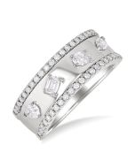 OraIonAe 14K White Gold Diamond Ring