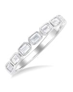 VioSolAr 14K White Gold Diamond Ring