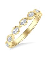OraVioVio 14K Yellow Gold Diamond Ring