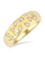 LuxVerLys 14K Yellow Gold Diamond Ring
