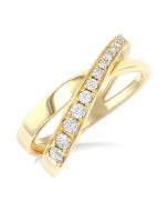 OraLoSol 14K Yellow Gold Diamond Ring