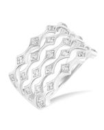 IsVioLux 14K White Gold Diamond Ring