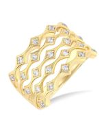 LuxRaCa 14K Yellow Gold Diamond Ring