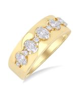 ElSolLux ArThIs 14K Yellow Gold Diamond Ring