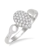 RaIonVio VerLuxOn 14K White Gold Diamond Ring