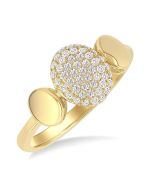 LinLoXe 14K Yellow Gold Diamond Ring