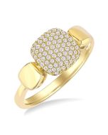 OraIonVel 14K Yellow Gold Diamond Ring