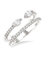 ArXeAr LinIonLys 14K White Gold Diamond Ring